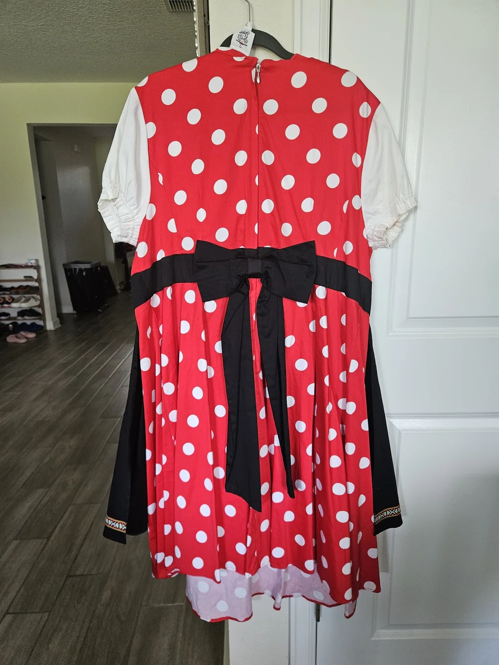 Disney Dress Shop Minnie Polka Dot Red & Black Drindl Oktoberfest Nwt 2X